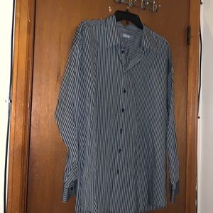 Kenneth Cole Reaction Men button down Shirt size 2X 18 34-35.